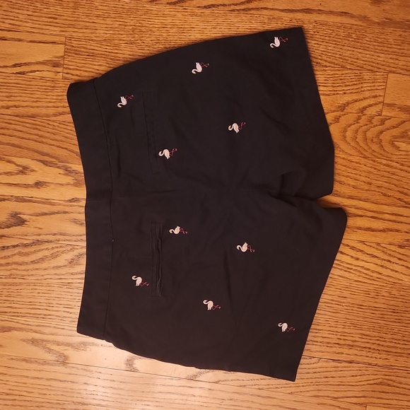 Womens BROOKS BROTHERS navy flamingo shorts 2 - Picture 4 of 4